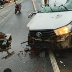 Motociclista morre em acidente envolvendo carro e caminhão na BR-470, em Navegantes