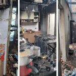Chamas se espalham por residência e bombeiros usam 3 mil litros de água no combate