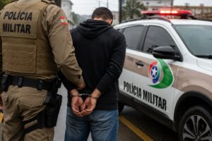 Homem procurado por roubo é preso no bairro Águas Claras, em Brusque