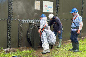 Samae inicia limpeza do reservatório R5, no Centro de Brusque