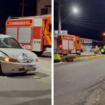 Pedestre e motociclista ficam feridos após acidente no Jardim Maluche