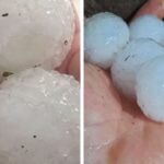 Granizo gigante atinge cidades do Oeste de Santa Catarina