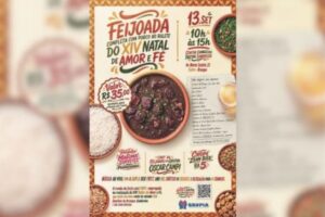 Feijoada Solidária abre o 14º Natal de Amor e Fé em Brusque