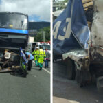 Colisão entre caminhão e ônibus deixa 20 feridos na BR-376