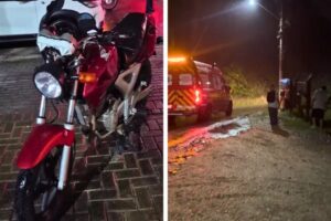 Acidentes com motos mobilizam bombeiros em dois bairros de Brusque