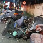 FATAL: Violento acidente parte carro ao meio, deixa um morto e dois feridos em Brusque
