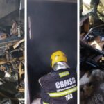 Bombeiros controlam princípio de incêndio em Blumenau (SC)