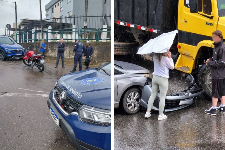 Dois acidentes mobilizam a GTB em Brusque nesta segunda-feira 28