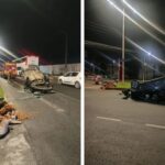 Motorista fica ferido após capotamento em avenida de Itajaí