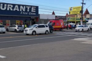Menino de 10 anos é atropelado na faixa de pedestres em Brusque