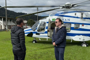 Luciano Hang disponibiliza helicóptero para levar Cabrini ao local do acidente aéreo