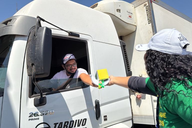 Mais de mil caminhoneiros participam de ação da Havan em Sorriso (MT)