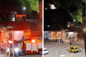 Incêndio atinge gruta do Santuário de Azambuja