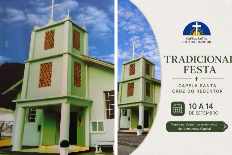 Festa da Capela Santa Cruz do Redentor movimenta bairro Zantão no fim de semana