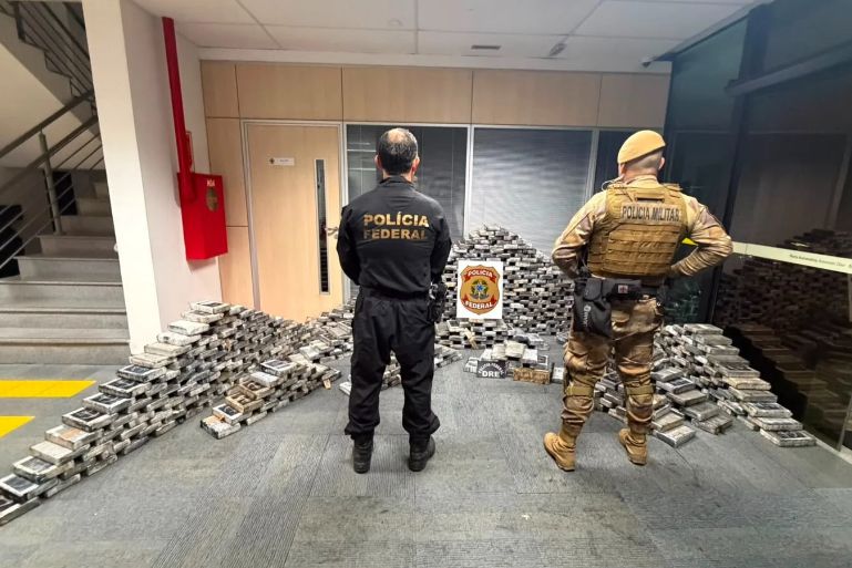 Ação conjunta apreende cerca de 720 Kg de cocaína em Itajaí