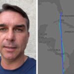 Aeronave com Flávio Bolsonaro e família pousa nos Estados Unidos