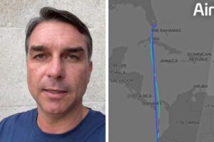 Aeronave com Flávio Bolsonaro e família pousa nos Estados Unidos
