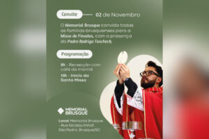 Memorial Brusque realiza Missa de Finados com fé e homenagem às famílias