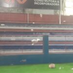 Brusque FC tentou soluções para que jogo seguisse; arquibancada foi interditada