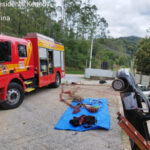 Saveiro cai de plataforma e idoso de 82 anos precisa ser resgatado em Botuverá