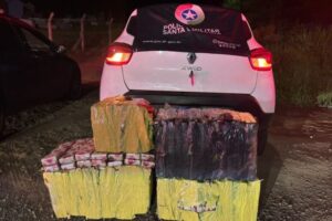 Veículos em atitude suspeita levam polícia a apreender 149 Kg de maconha em SC