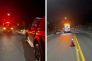 Queda de motocicleta deixa jovem ferido em Guabiruba