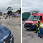 Motociclista fica ferido após colisão com carro no bairro Souza Cruz, em Brusque