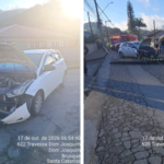 Motorista de 33 anos colide carro contra poste após adormecer ao volante