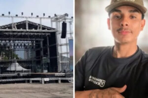 Trabalhador que passou mal durante montagem de show em Brusque morre aos 22 anos