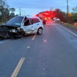 Mulher morre em colisão frontal na SC-480, em Bom Jesus
