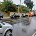 Gestante de oito meses é encaminhada ao hospital após colisão em Brusque