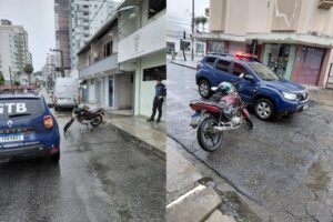 GTB flagra motociclista na contramão e descobre licenciamento atrasado em Brusque