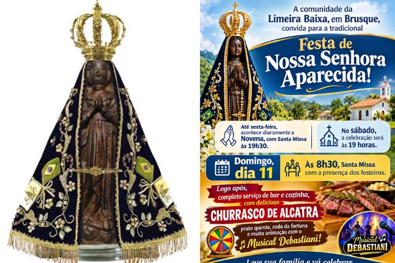 Festa de Nossa Senhora Aparecida movimenta a Limeira Baixa neste fim de semana